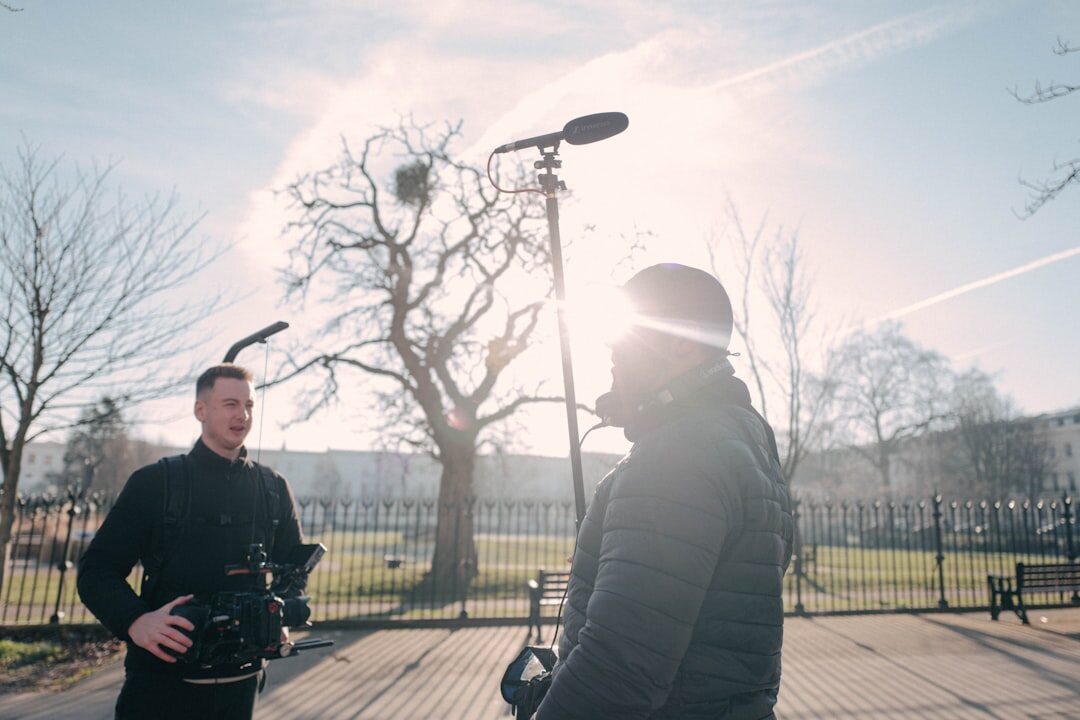 filmmaker directing scene on set