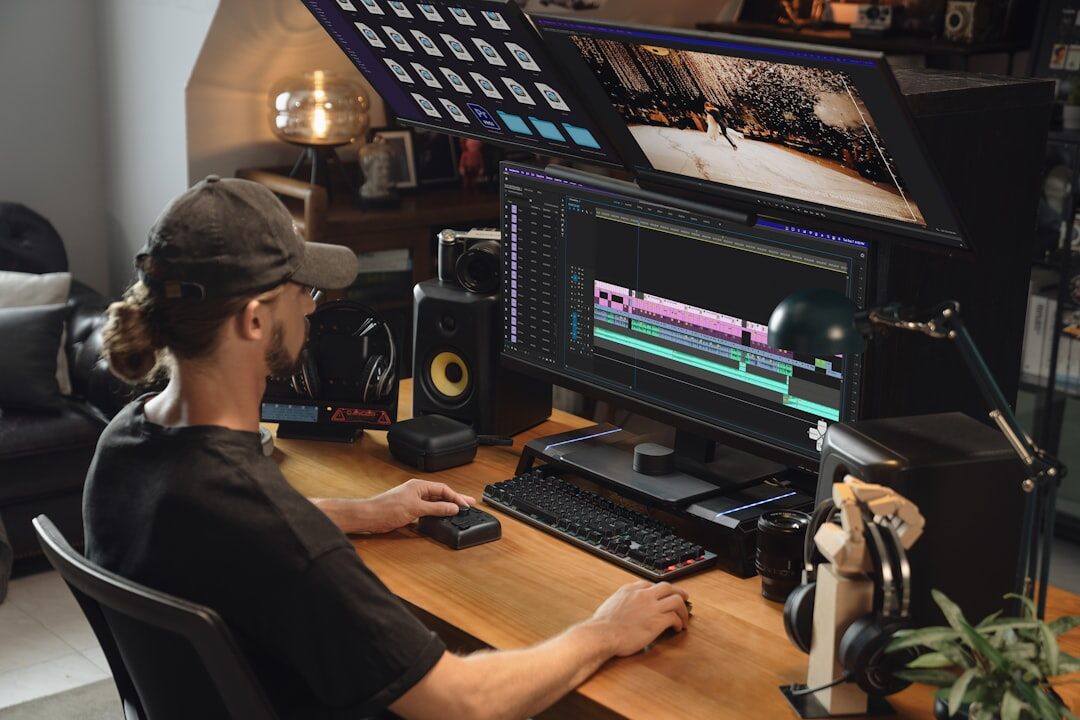 video editing software screen