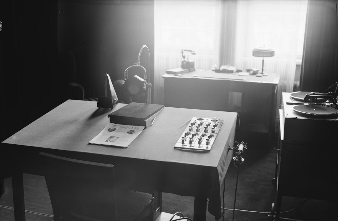 vintage film editing room